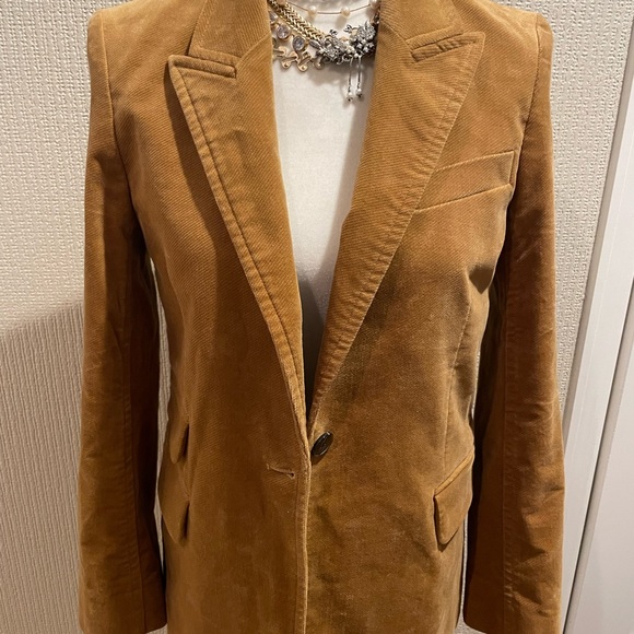 Zadig & Voltaire Venus Blazer in Ocre - Picture 3 of 7